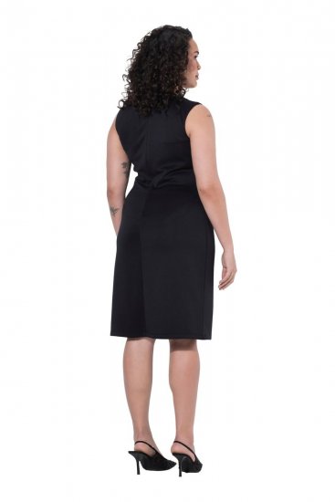 Ulla Popken 853766 Abito aderente senza maniche con strass Nero - Abiti estivi - Abiti estivi taglie forti