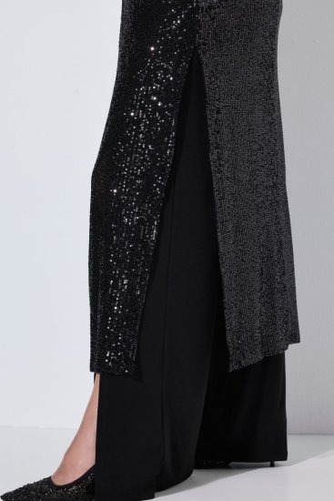 Ulla Popken 853770 Giacca di paillettes Nero - Giacche - Giacche taglie forti da donna