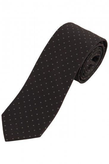 JP1880 853822 Cravatta in seta a pois extra lunga Nero - Cravatte e papillon - 