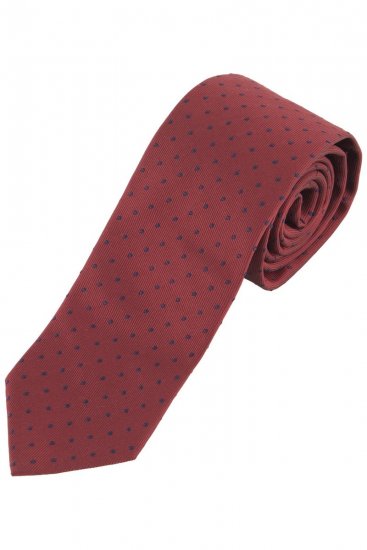 JP1880 853822 Cravatta in seta a pois extra lunga Bordeaux - Cravatte e papillon - 