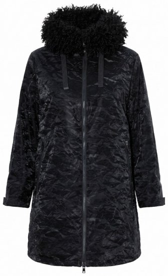 Ulla Popken 853831 Cappotto tecnico Nero - Cappotti - Cappotti taglie forti da donna