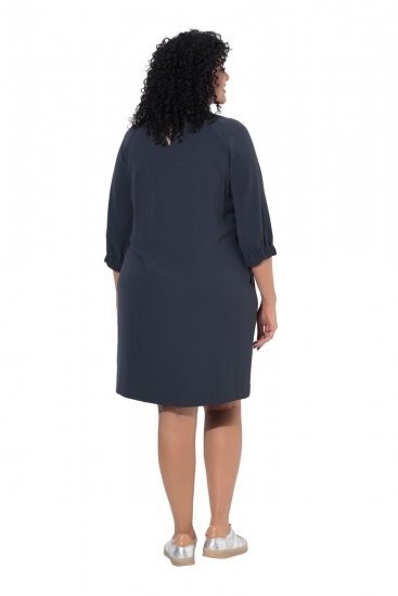 Ulla Popken 853946 Abito con maniche a 3/4 Verde oliva - Abiti - Vestiti per tutte le taglie