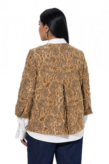Ulla Popken 853996 Giacca Marrone chiaro - Giacche - Giacche taglie forti da donna
