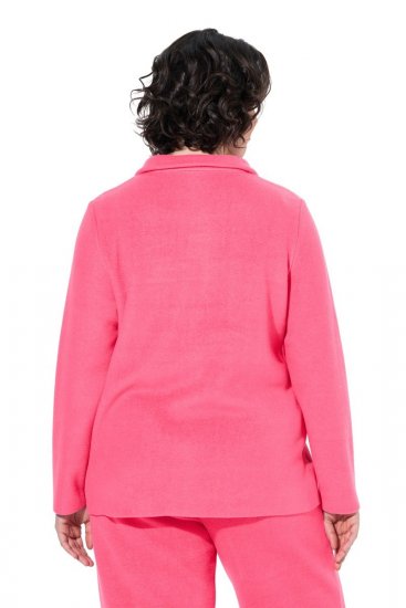 Ulla Popken 854200 Giacca in pile Rosa - Giacche - Giacche taglie forti da donna