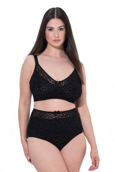 Ulla Popken 854551 Culotte animalier Nero - Slip - 