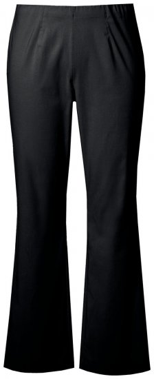 Ulla Popken 854910 Pantaloni stretch caldi con elastico in vita Nero - Pantaloni in tessuto - Pantaloni ampi taglie forti donna