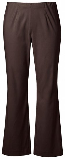 Ulla Popken 854910 Pantaloni stretch caldi con elastico in vita Marrone mogano - Pantaloni in tessuto - Pantaloni ampi taglie forti donna