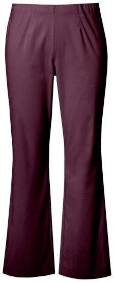 Ulla Popken 854910 Pantaloni stretch caldi con elastico in vita Melanzana - Pantaloni in tessuto - Pantaloni ampi taglie forti donna