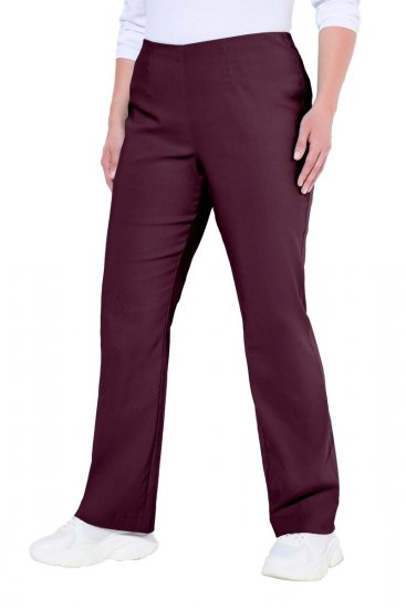 Ulla Popken 854910 Pantaloni stretch caldi con elastico in vita Melanzana - Pantaloni in tessuto - Pantaloni ampi taglie forti donna