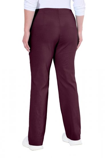 Ulla Popken 854910 Pantaloni stretch caldi con elastico in vita Melanzana - Pantaloni in tessuto - Pantaloni ampi taglie forti donna