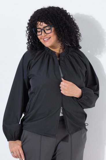 Ulla Popken 854962 Bomber Verde oliva - Giacche - Giacche taglie forti da donna
