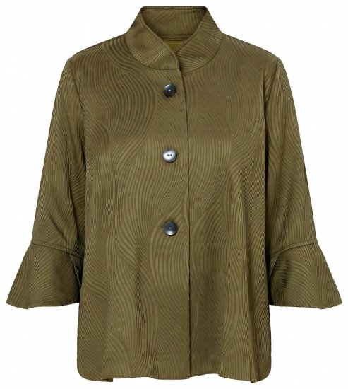 Ulla Popken 855125 Giacca Cachi - Giacche - Giacche taglie forti da donna