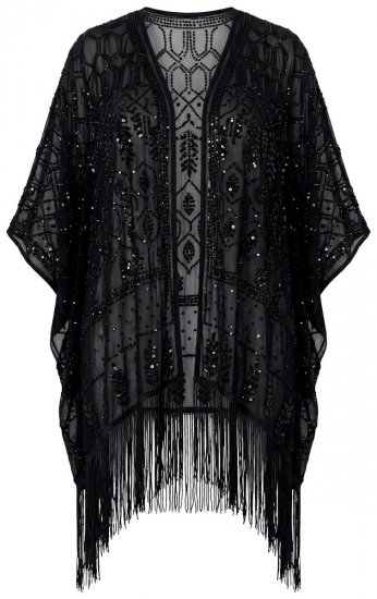 Ulla Popken 855134 Giacca di paillettes Nero - Giacche - Giacche taglie forti da donna