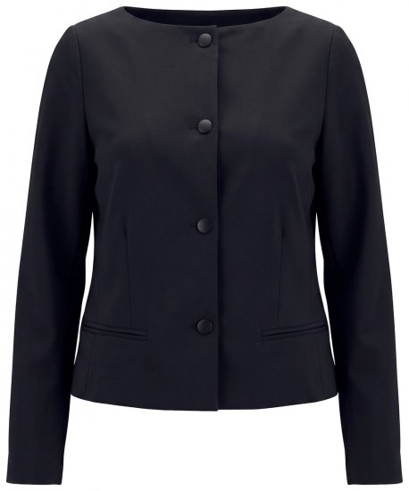 Ulla Popken 855136 Blazer elasticizzato Nero - Blazer - Blazer Taglie Forti da Donna