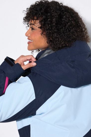 Ulla Popken 855307 Giacca da sci HYPRAR con cappuccio staccabile Blu scuro - Abbigliamento sci - 