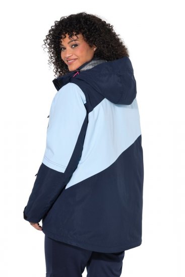 Ulla Popken 855307 Giacca da sci HYPRAR con cappuccio staccabile Blu scuro - Abbigliamento sci - 