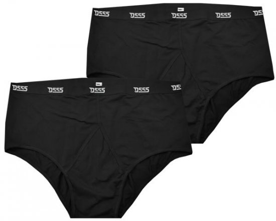 D555 Thompson Briefs Underwear 2-pack Black - Intimo & costumi da bagno - Intimo Taglie Forti Uomo