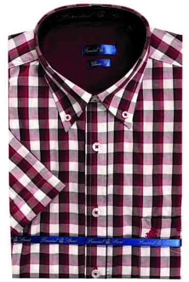 Forestal 901222E Check Shirt Red - Camicie - Camicie Taglie Forti Uomo