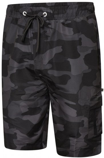 Kam Jeans 3010 costume da bagno con stampa camouflage antracite - Intimo & costumi da bagno - Intimo Taglie Forti Uomo