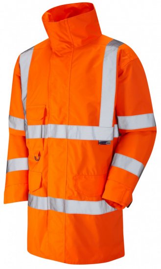 Leo Torridge Breathable Lightweight Anorak Hi-Vis Orange - Abbigliamento da lavoro - Abbigliamento da Lavoro Taglie Forti Uomo