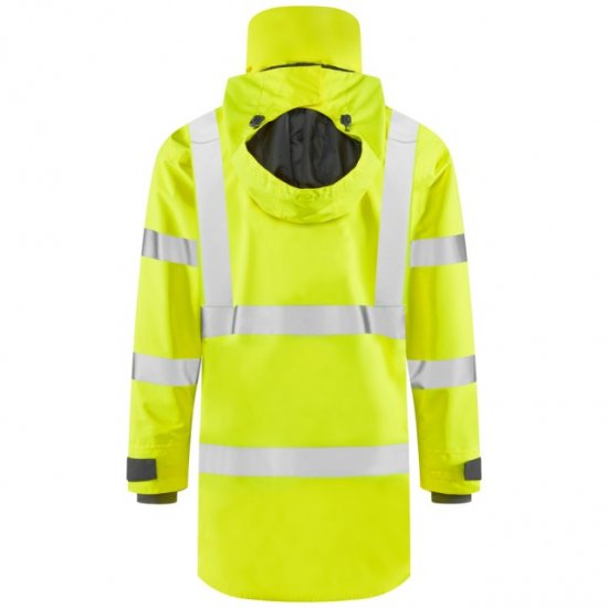 Leo Eastleigh Ecoviz 10K Performance Breathable Anorak Hi-Vis Yellow - Abbigliamento da lavoro - Abbigliamento da Lavoro Taglie Forti Uomo