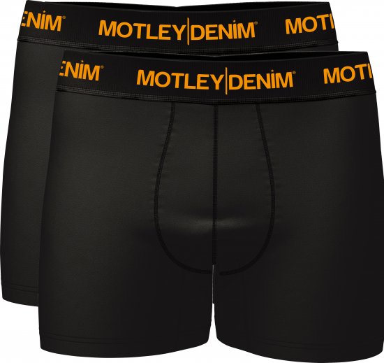Motley Denim Amsterdam Boxershorts Black 2-pack - Intimo & costumi da bagno - Intimo Taglie Forti Uomo