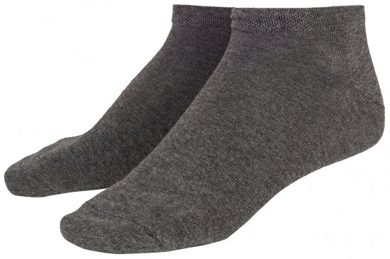 Adamo Anton sneaker-socks Charcoal 4-pack - Intimo & costumi da bagno - Intimo Taglie Forti Uomo