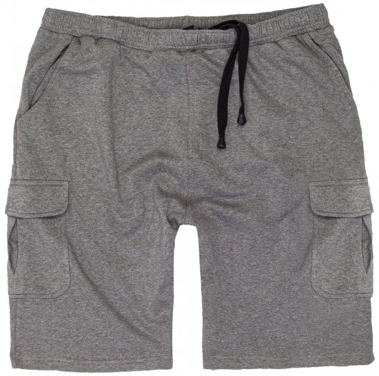 Adamo Athen Sweatshorts with Cargo pocket Grey - Pantaloni & pantaloncini tuta - Pantaloni Tuta Uomo Taglie Forti