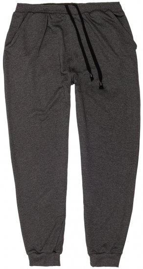 Adamo Athen Sweatpants with Cuffs Charcoal - Pantaloni & pantaloncini tuta - Pantaloni Tuta Uomo Taglie Forti