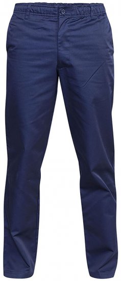D555 Basilio Pants with elasticated waist Navy - Jeans & pantaloni - Jeans & Pantaloni Uomo Taglie Forti