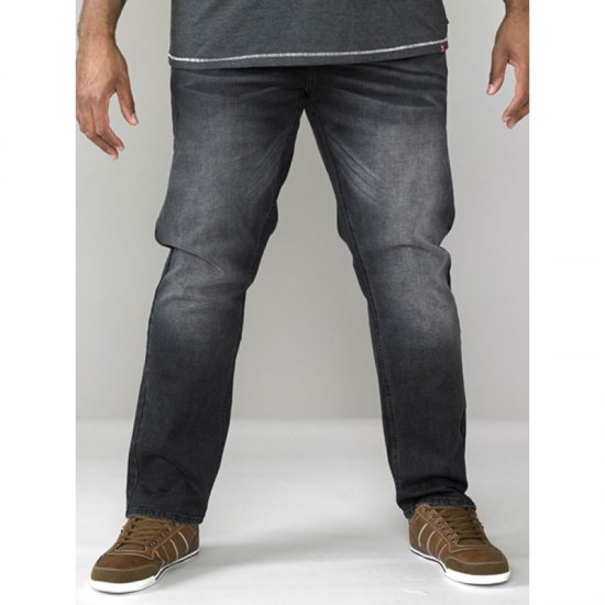 D555 Benson Tapered Fit Stretch Jeans Stonewash TALL SIZES - ABBIGLIAMENTO UOMO MT-6XLT - Taglie Tall Uomo