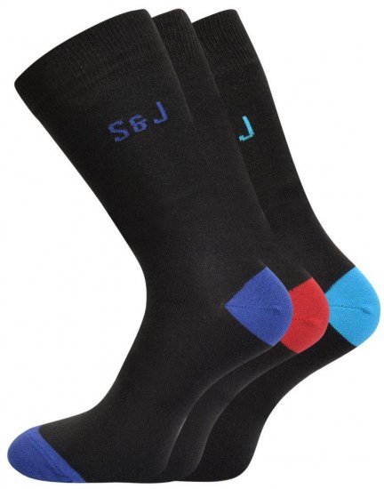 Smith & Jones Blear 3-pack Socks (46-49) - Intimo & costumi da bagno - Intimo Taglie Forti Uomo