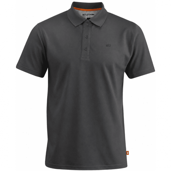 Motley Denim Bratislava Polo Charcoal - Polo - Polo Uomo Taglie Forti