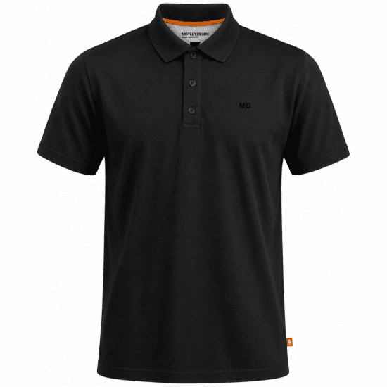 Motley Denim Bratislava Polo Black - Polo - Polo Uomo Taglie Forti