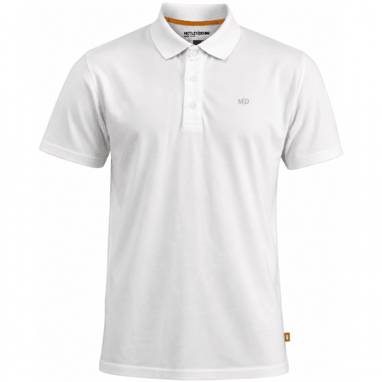 Motley Denim Bratislava Polo White - Polo - Polo Uomo Taglie Forti