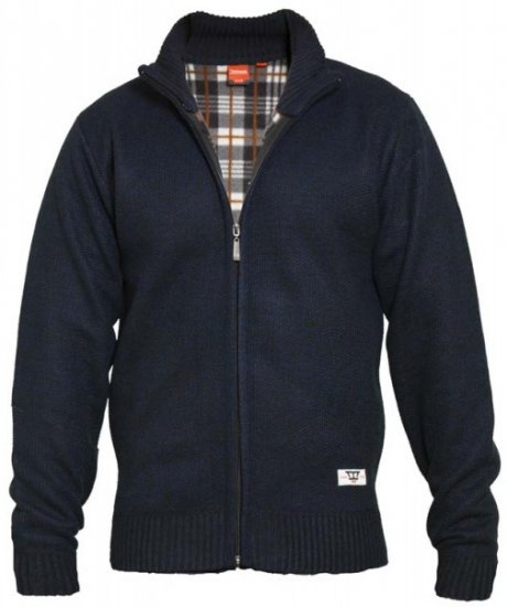 D555 Braxton Sweater Navy - Felpe & felpe con cappuccio - Felpe & Felpe con Cappuccio Uomo Taglie Forti