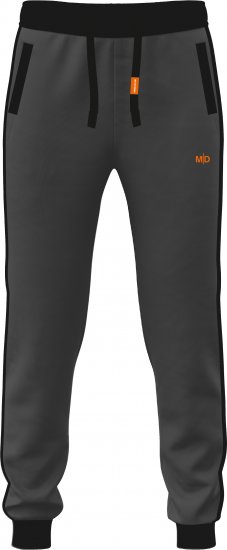 Motley Denim Bremen Sweatpants Charcoal/Black - Pantaloni & pantaloncini tuta - Pantaloni Tuta Uomo Taglie Forti