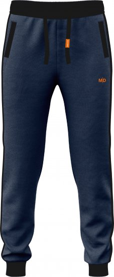 Motley Denim Bremen Sweatpants Dark Indigo/Black - Pantaloni & pantaloncini tuta - Pantaloni Tuta Uomo Taglie Forti