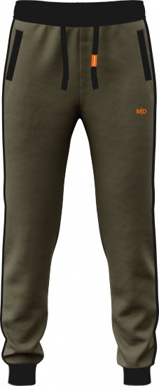 Motley Denim Bremen Sweatpants Dark Khaki/Black - Pantaloni & Pantaloncini Tuta - Pantaloni Tuta Uomo Taglie Forti