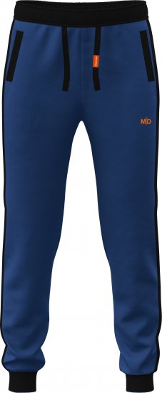 Motley Denim Bremen Sweatpants Royal Blue/Black - Pantaloni & pantaloncini tuta - Pantaloni Tuta Uomo Taglie Forti
