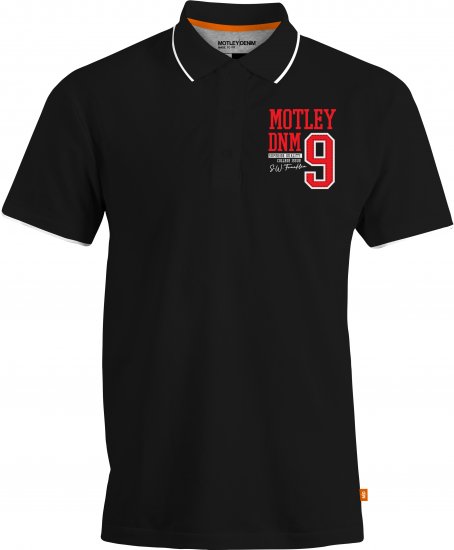 Motley Denim Brighton Polo Black - Polo - Polo Uomo Taglie Forti