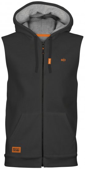 Motley Denim Brussels Sleeveless Hoodie Charcoal - Felpe & felpe con cappuccio - Felpe & Felpe con Cappuccio Uomo Taglie Forti