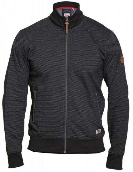 D555 Buxton Full Zip Sweatshirt Black - Felpe & felpe con cappuccio - Felpe & Felpe con Cappuccio Uomo Taglie Forti