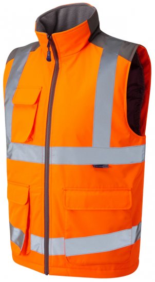 Leo Torrington Bodywarmer Orange - Abbigliamento da lavoro - Abbigliamento da Lavoro Taglie Forti Uomo