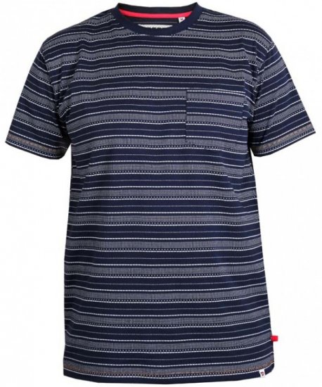 D555 Caspian T-shirt Navy - Magliette - Magliette Uomo Taglie Forti