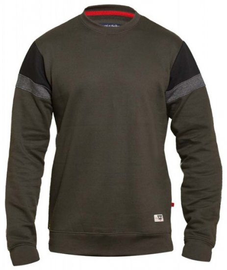 D555 Clermont Sweatshirt Khaki - Felpe & felpe con cappuccio - Felpe & Felpe con Cappuccio Uomo Taglie Forti