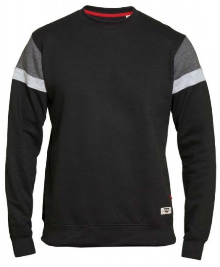D555 Clermont Sweatshirt Black - Felpe & felpe con cappuccio - Felpe & Felpe con Cappuccio Uomo Taglie Forti