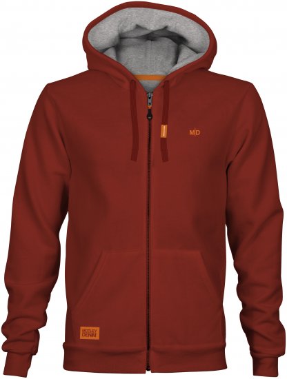 Motley Denim Copenhagen Hoodie Red - Felpe & felpe con cappuccio - Felpe & Felpe con Cappuccio Uomo Taglie Forti
