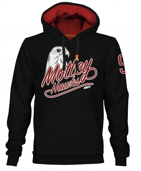 Motley Denim Corby Hoodie Black - Felpe & felpe con cappuccio - Felpe & Felpe con Cappuccio Uomo Taglie Forti