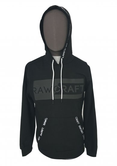 Rawcraft Cregan Hoodie Black - Felpe & felpe con cappuccio - Felpe & Felpe con Cappuccio Uomo Taglie Forti